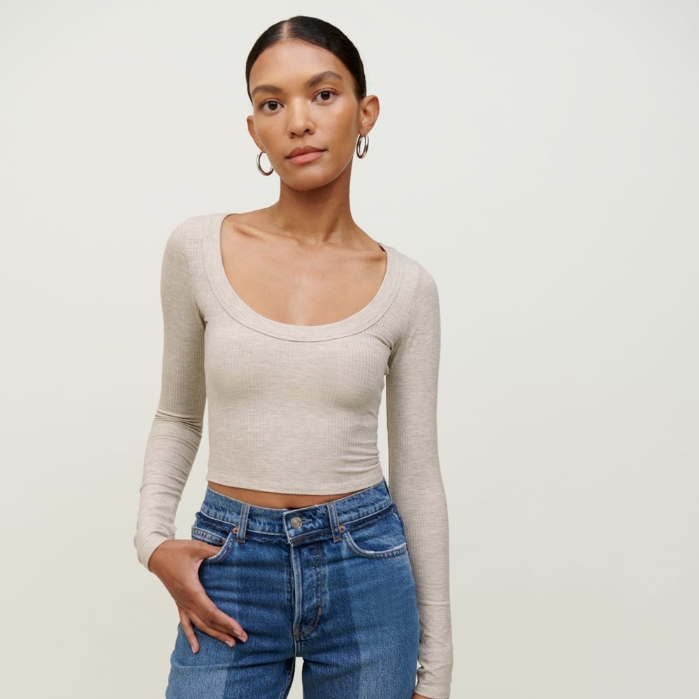 Reformation Paige Knit Top